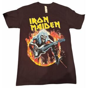 Iron Maiden 'Fear Live Flames' Black T shirt - NEW Small